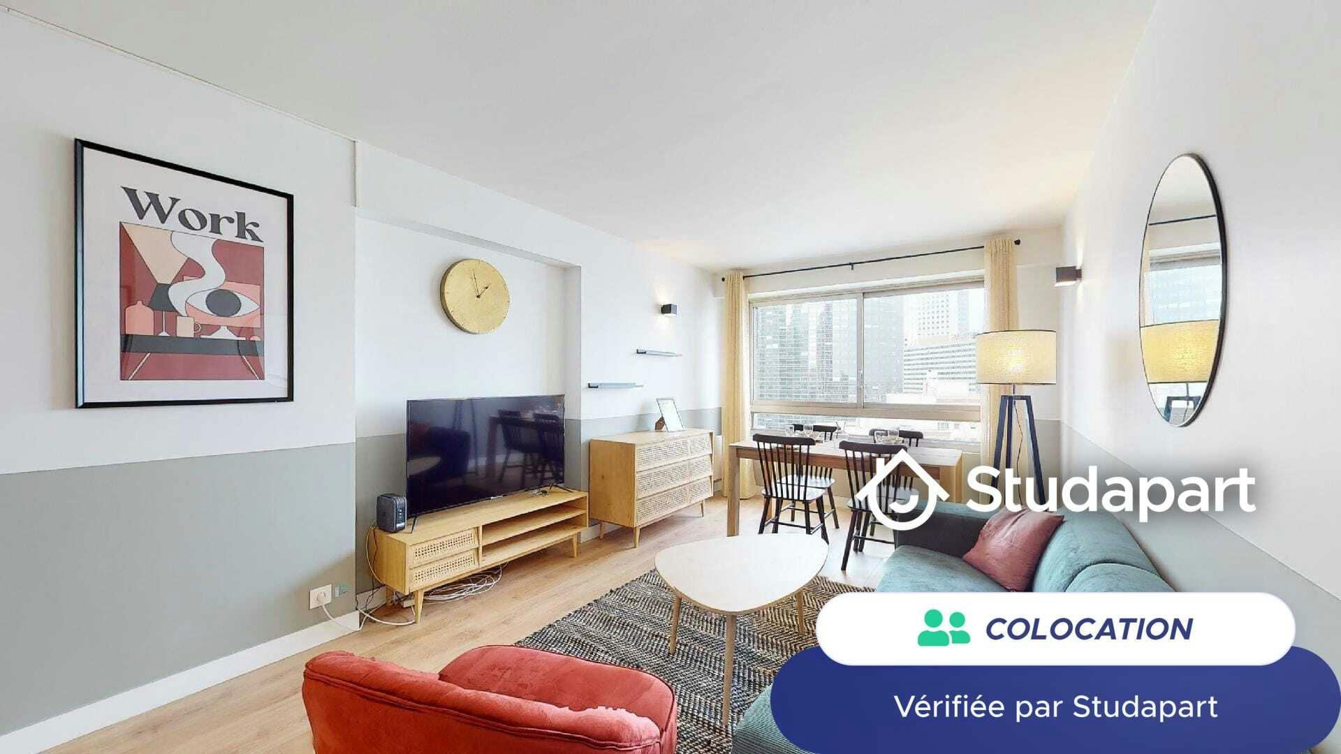 Private room for rent for €847 per month in Courbevoie, Square Henri Regnault