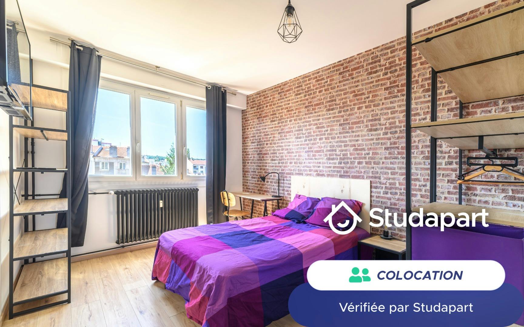 Chambre privée à louer pour 380 €/mois à Vandœuvre-lès-Nancy, Boulevard Georges Clemenceau