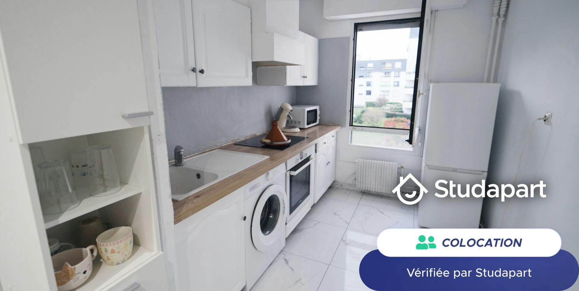 Habitación privada en alquiler por 380 € al mes en Reims, Rue Gambetta