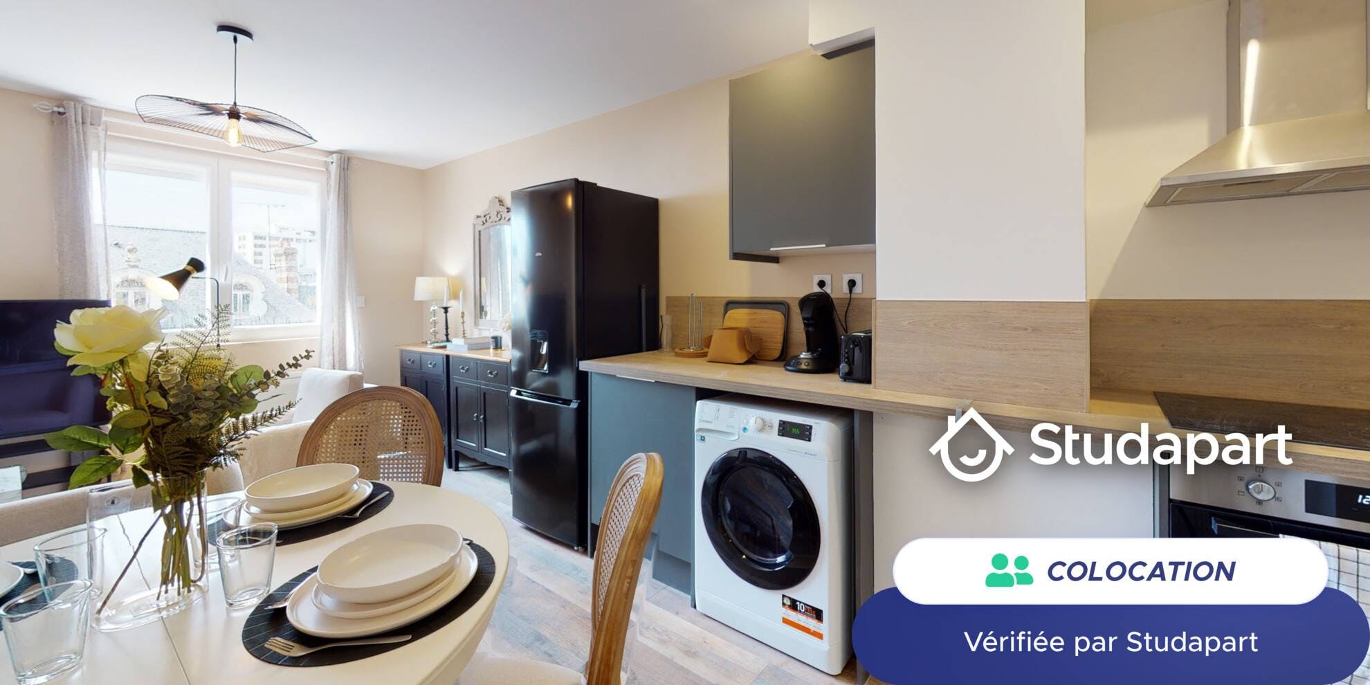 Privé kamer te huur voor € 400 per maand in Rouen, Rue Marie Duboccage