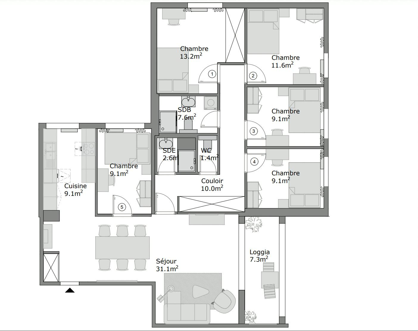 Apartment Montigny-Le-Bretonneux, 105m² — photo 21