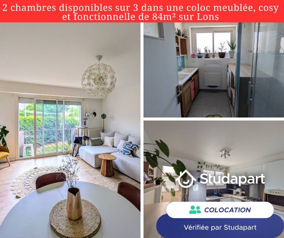 私人房间 正在以 €400 的月租出租，其位于 Lons, Avenue Didier Daurat