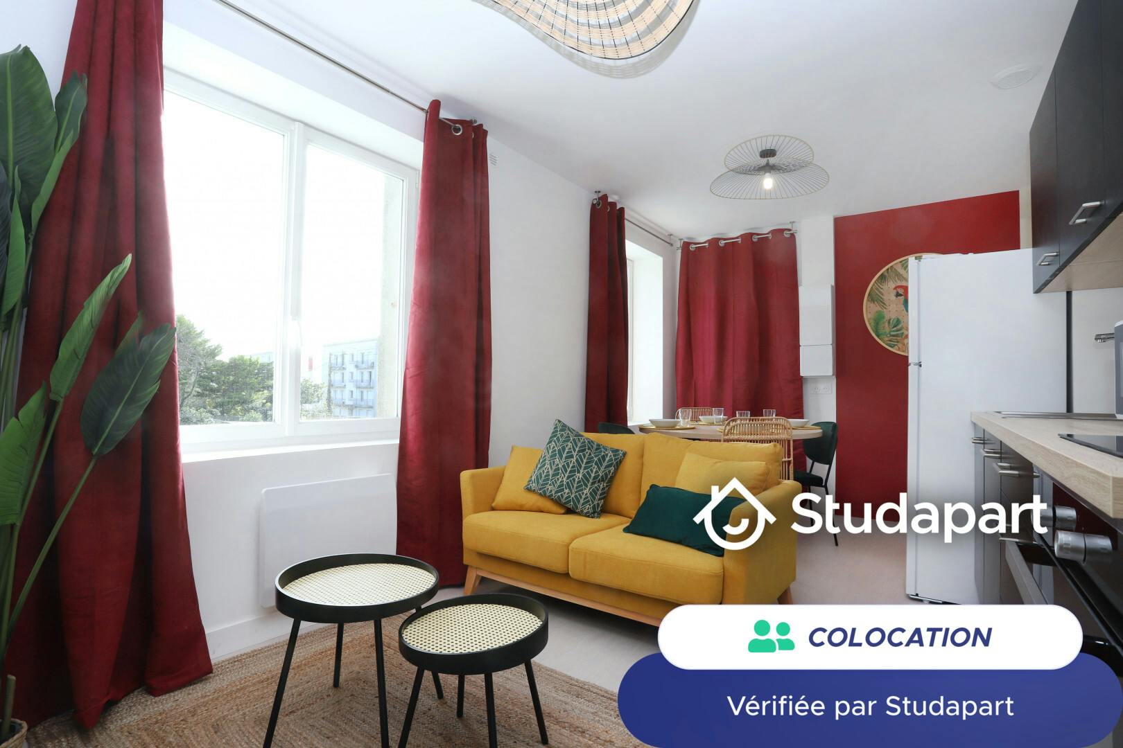 私人房间 正在以 €425 的月租出租，其位于 Brest, Rue Anatole France