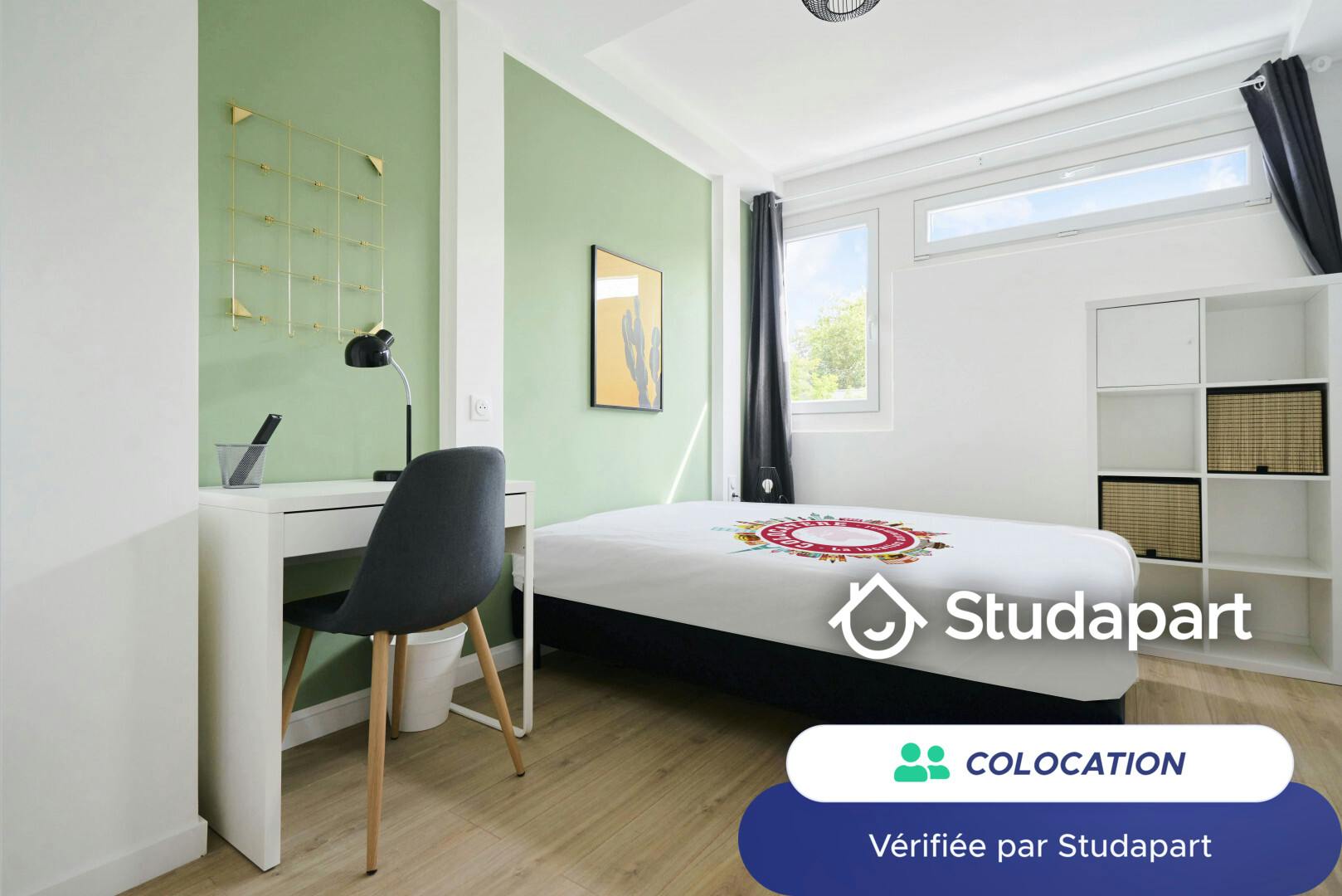 Private room for rent on Rue Henry Dunant, Lille - Vue 5
