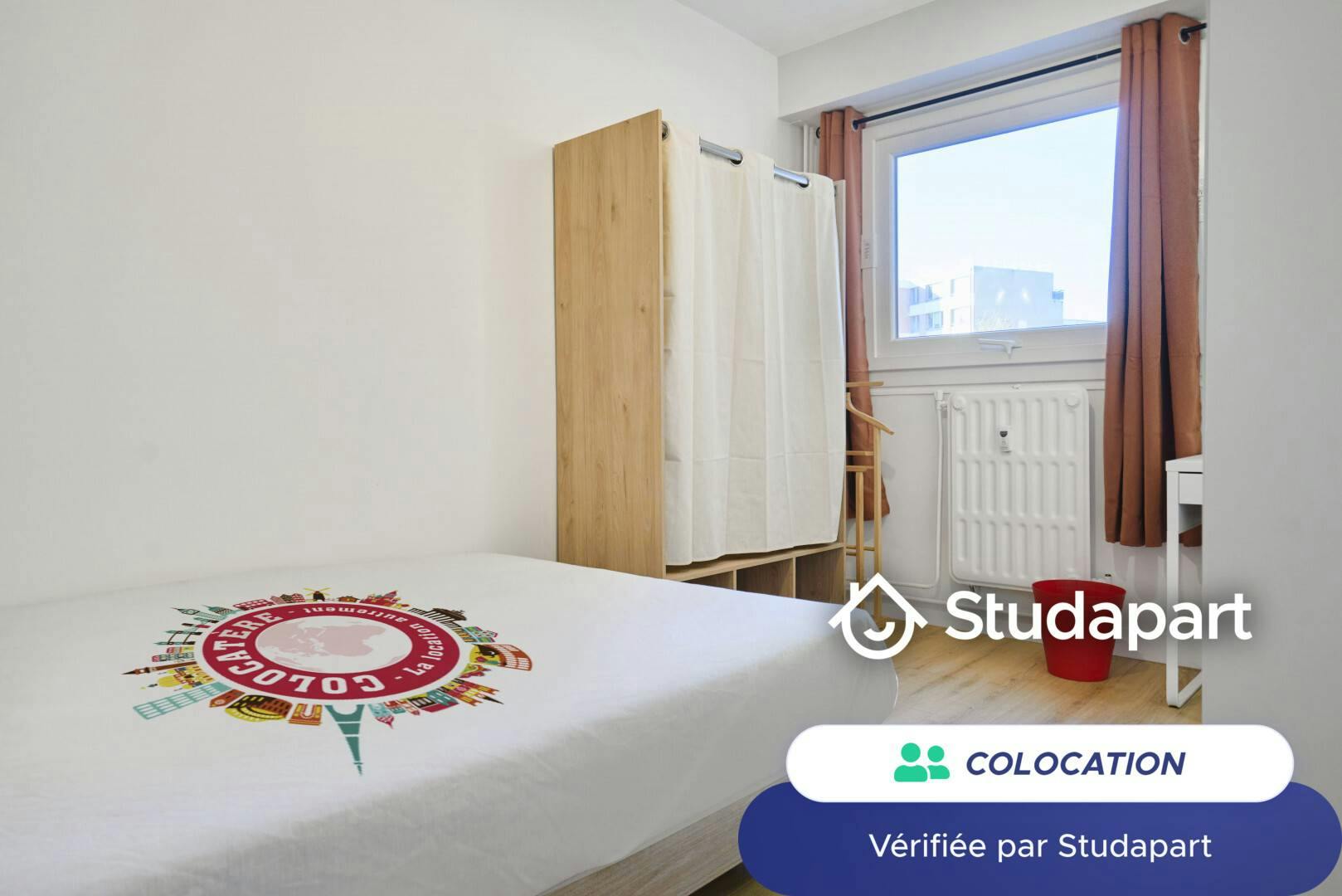 Private room for rent on Rue Gustave Delory, Lille – pohled 3
