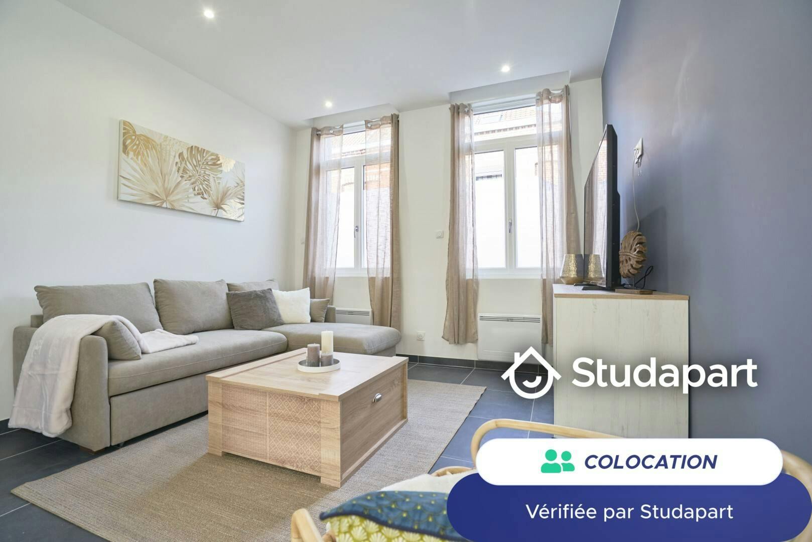 Private room for rent on Rue des Dondaines, Lille - Vue 3