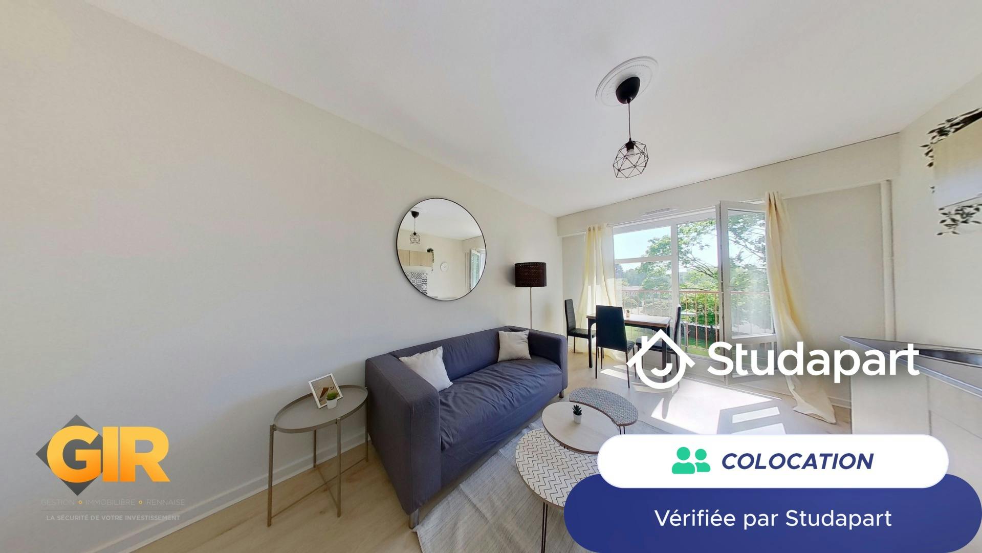 Private room for rent for €336 per month in Rennes, Square de Setubal