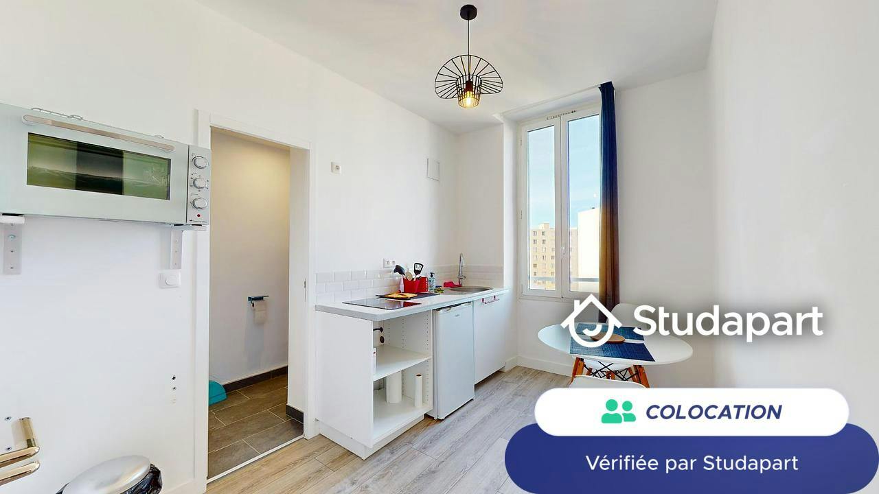 Private room for rent on Rue Eugène Pottier, Marseille - Vue 4