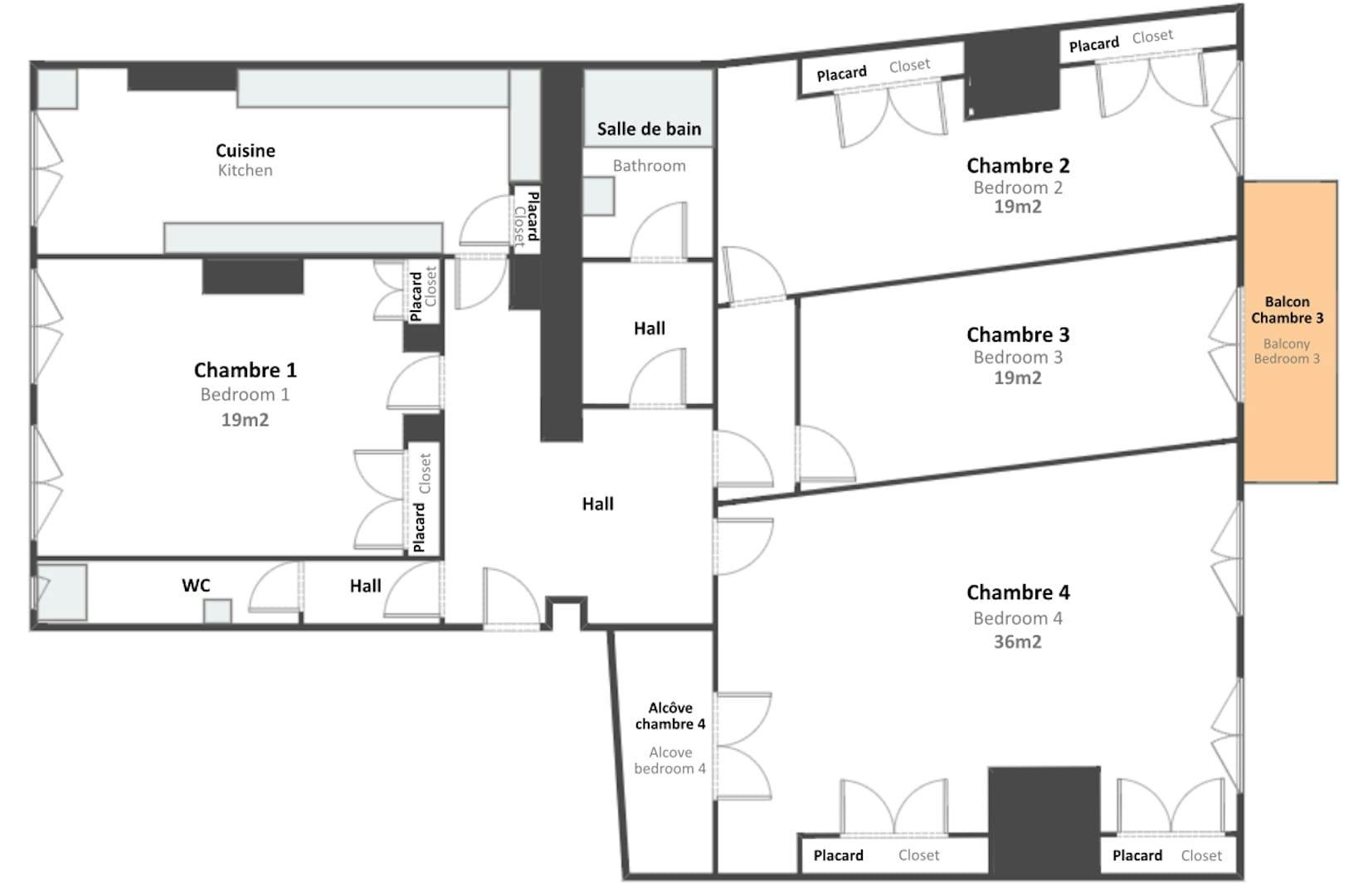 Apartment Lyon, 125m² — photo 9