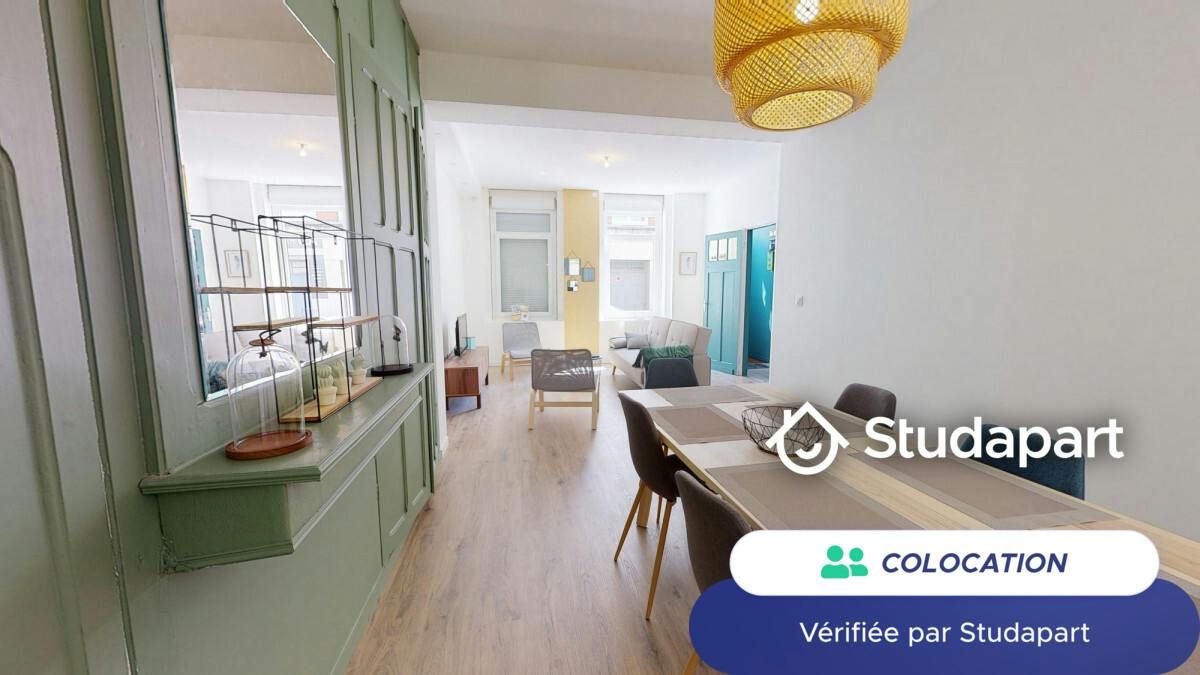 Private room for rent on Rue Ernest Mayer, Lille - Vue 4