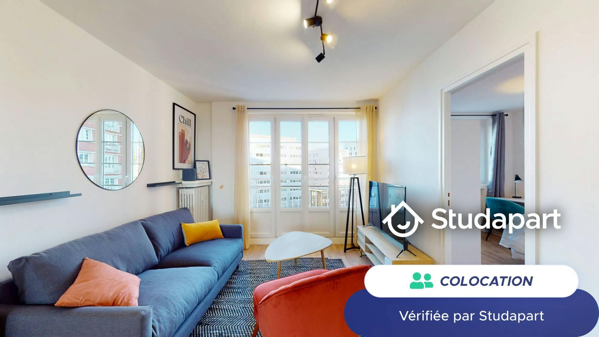 Private room for rent on Avenue du Président Hoover, Lille - Vue 3