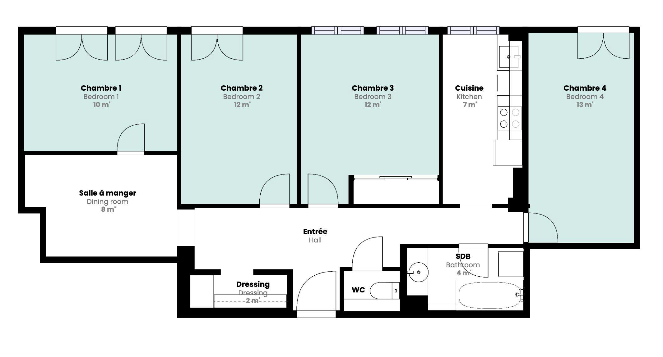 Single room Paris, 12m² — photo 10