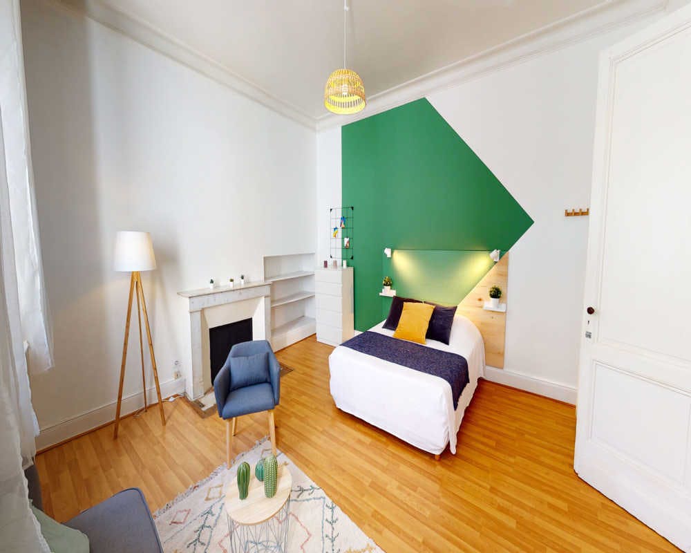 Single room Bordeaux, 1 bed, 23m² — photo 4
