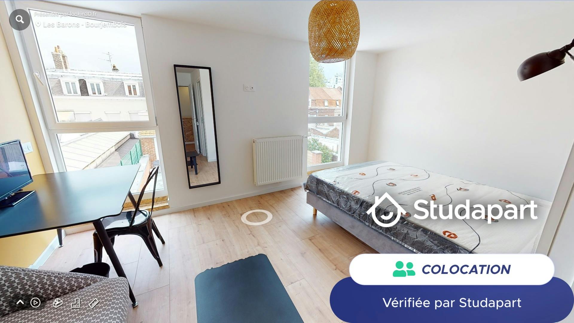 Private room for rent for €660 per month in Lille, Rue Bourjembois