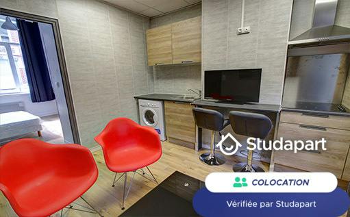 Private room for rent on Rue Edmond Bailleux, Lille - Vue 3