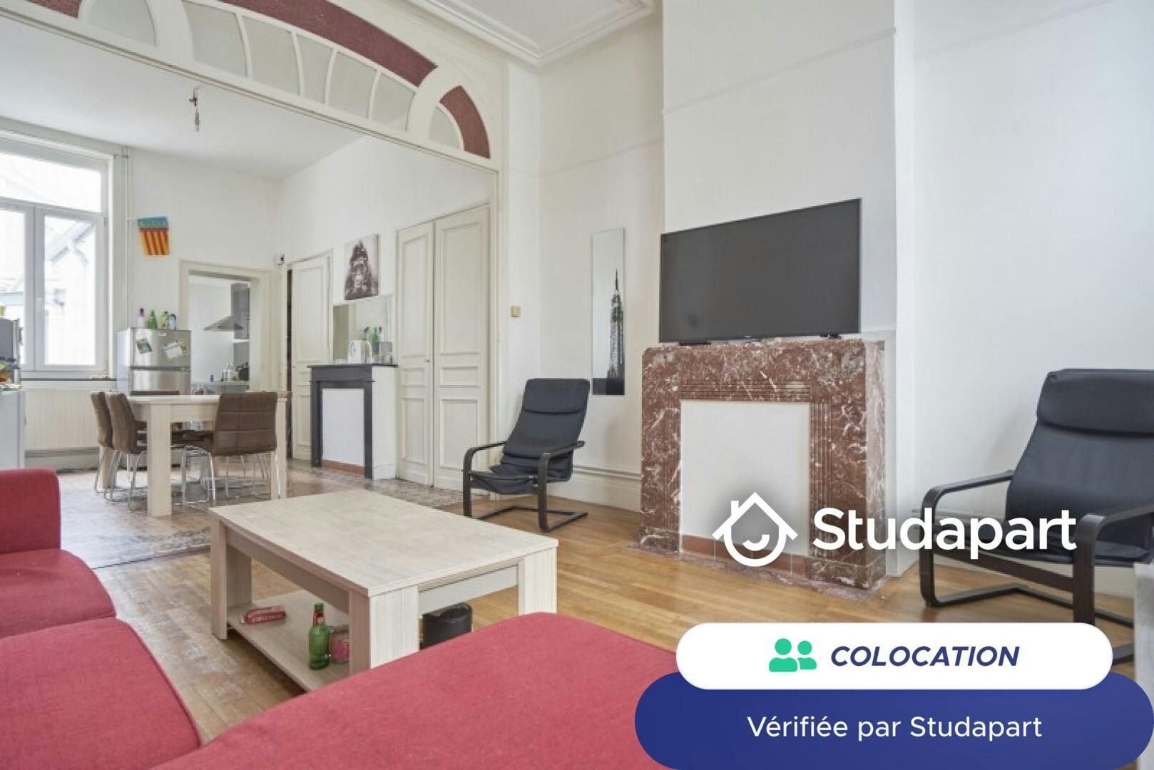 Private room for rent on Rue de Bouvines, Lille - Vue 5