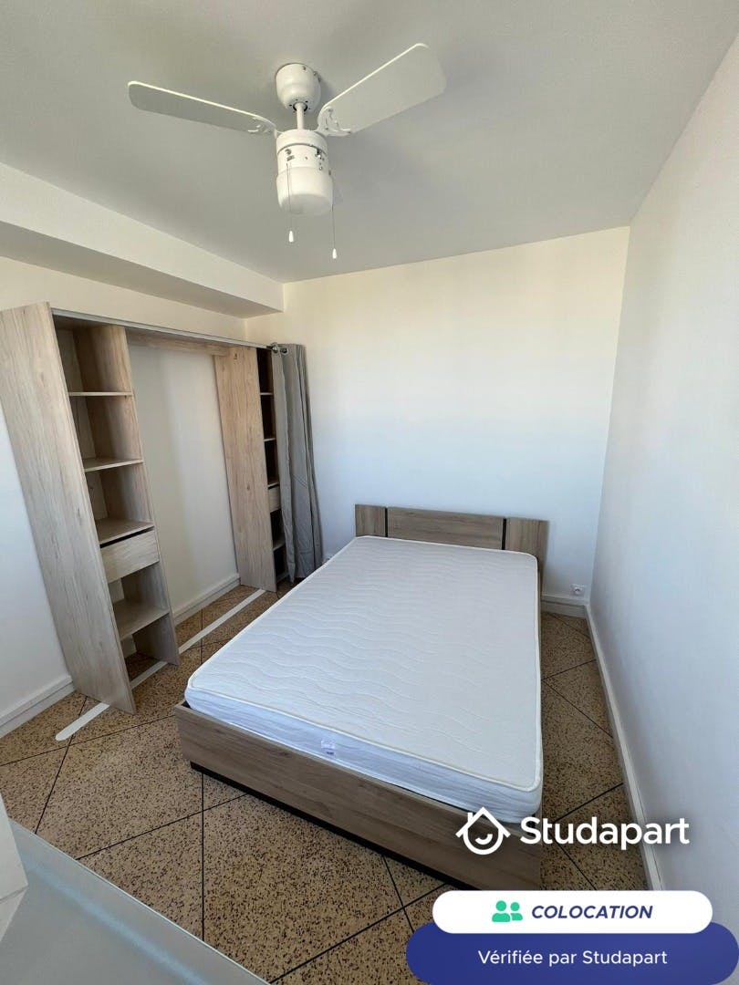 Private room for rent for €500 per month in Marseille, Rue François Mauriac