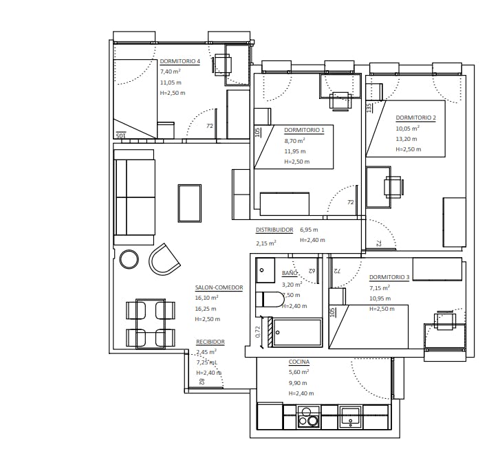Apartment Madrid, 73m² — photo 5