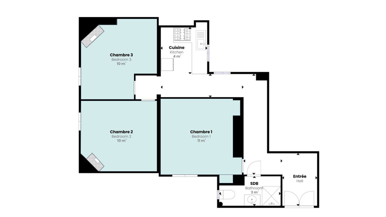 Apartment Paris, 51m² — photo 10