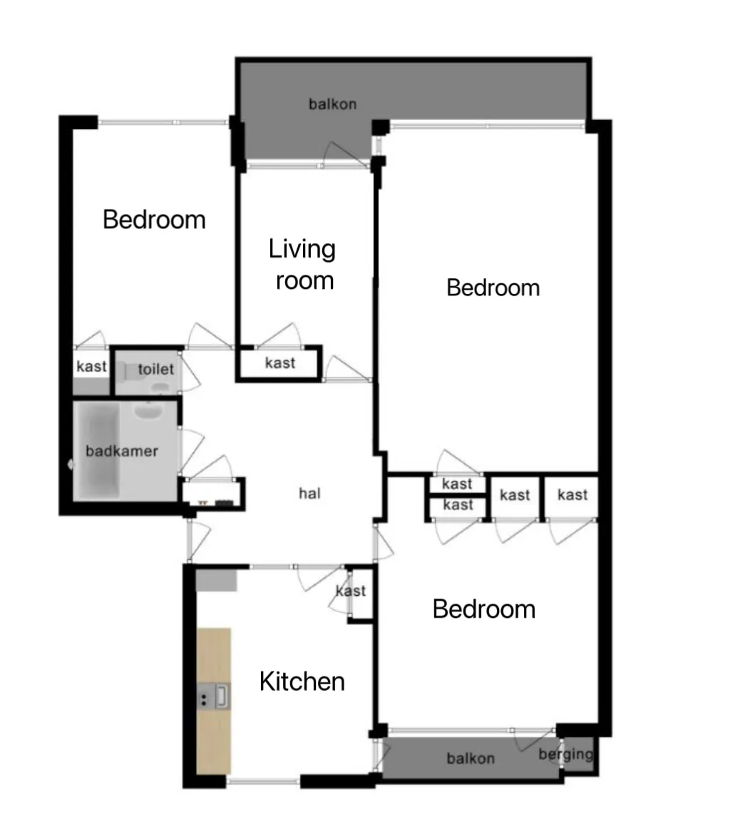 3-Bedroom Apartment in Cornelis Bloemaertsingel, Rotterdam (1517634) DOCUMENTATION 3