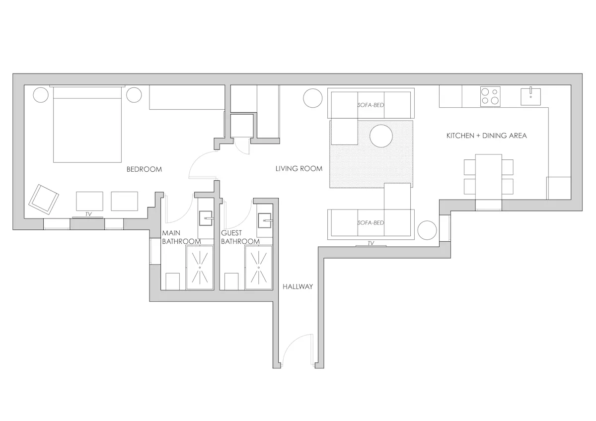 1-Bedroom Apartment in Calle del General Díaz Porlier, Madrid (1535248) DOCUMENTATION