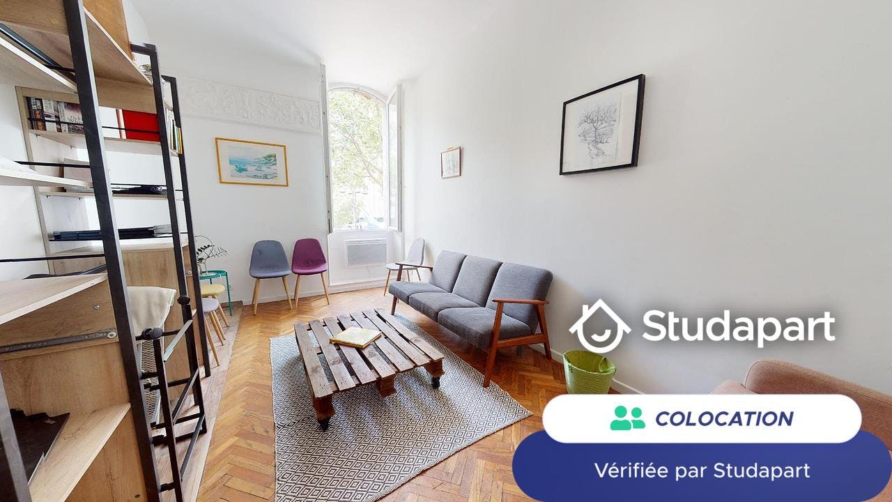 Private room for rent on La Canebière, Marseille – pohled 5