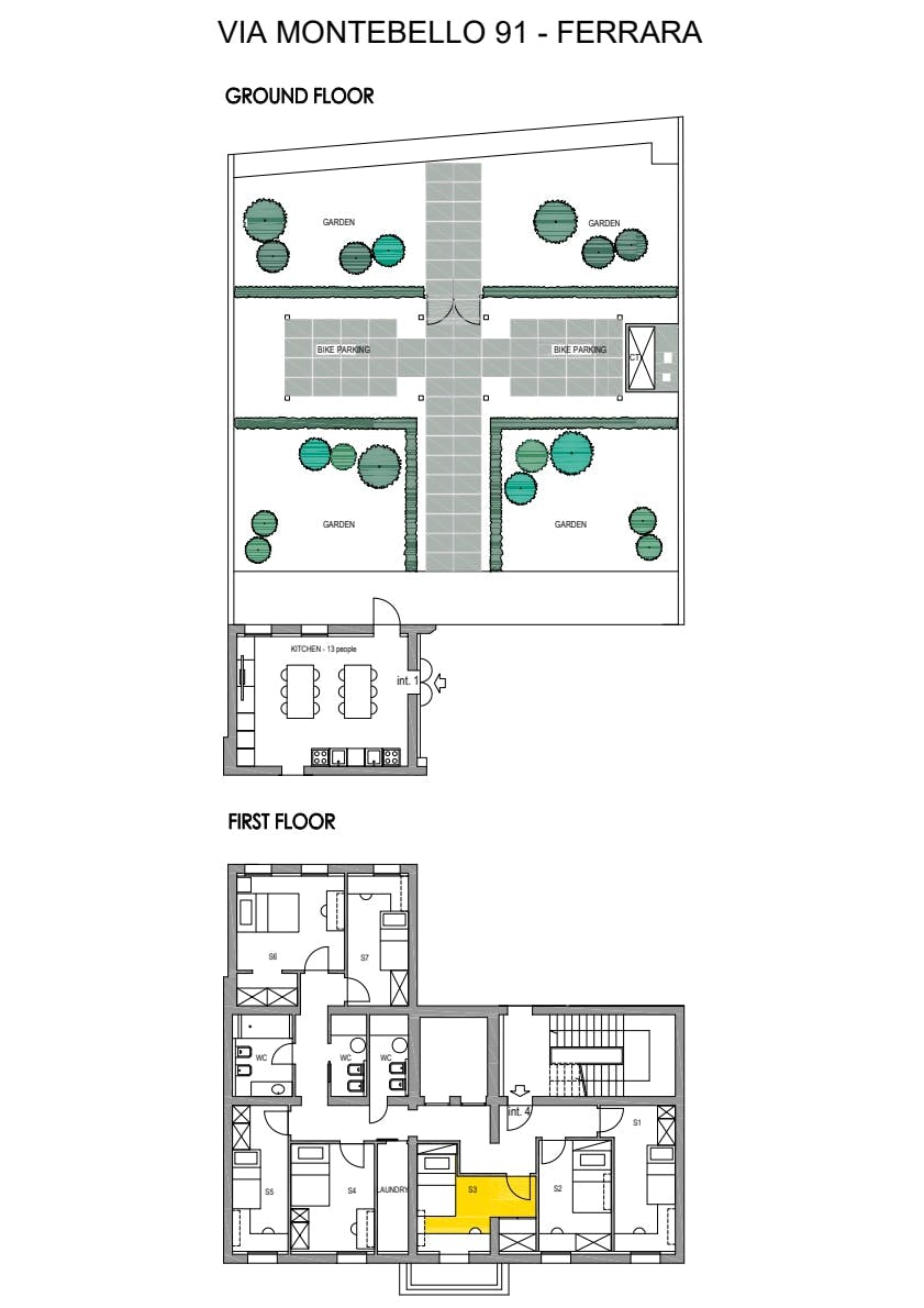 Single room Ferrara, 1 bed, 11m² — photo 867
