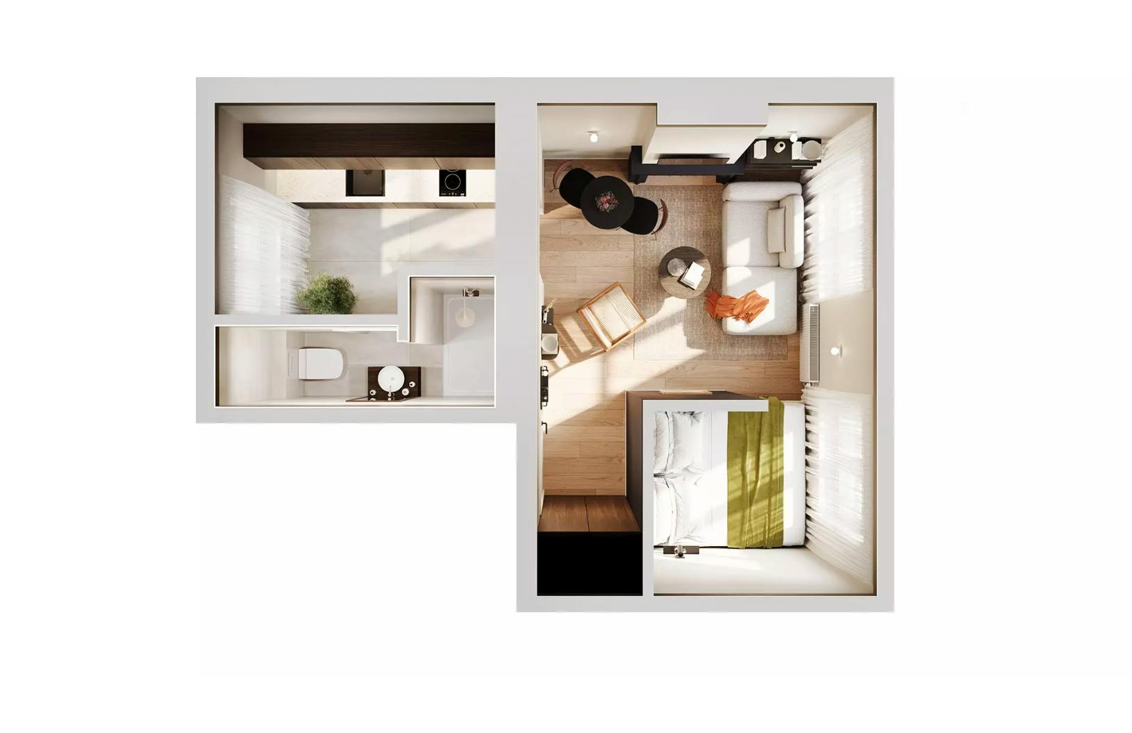Apartment Ixelles, 25m² — photo 4