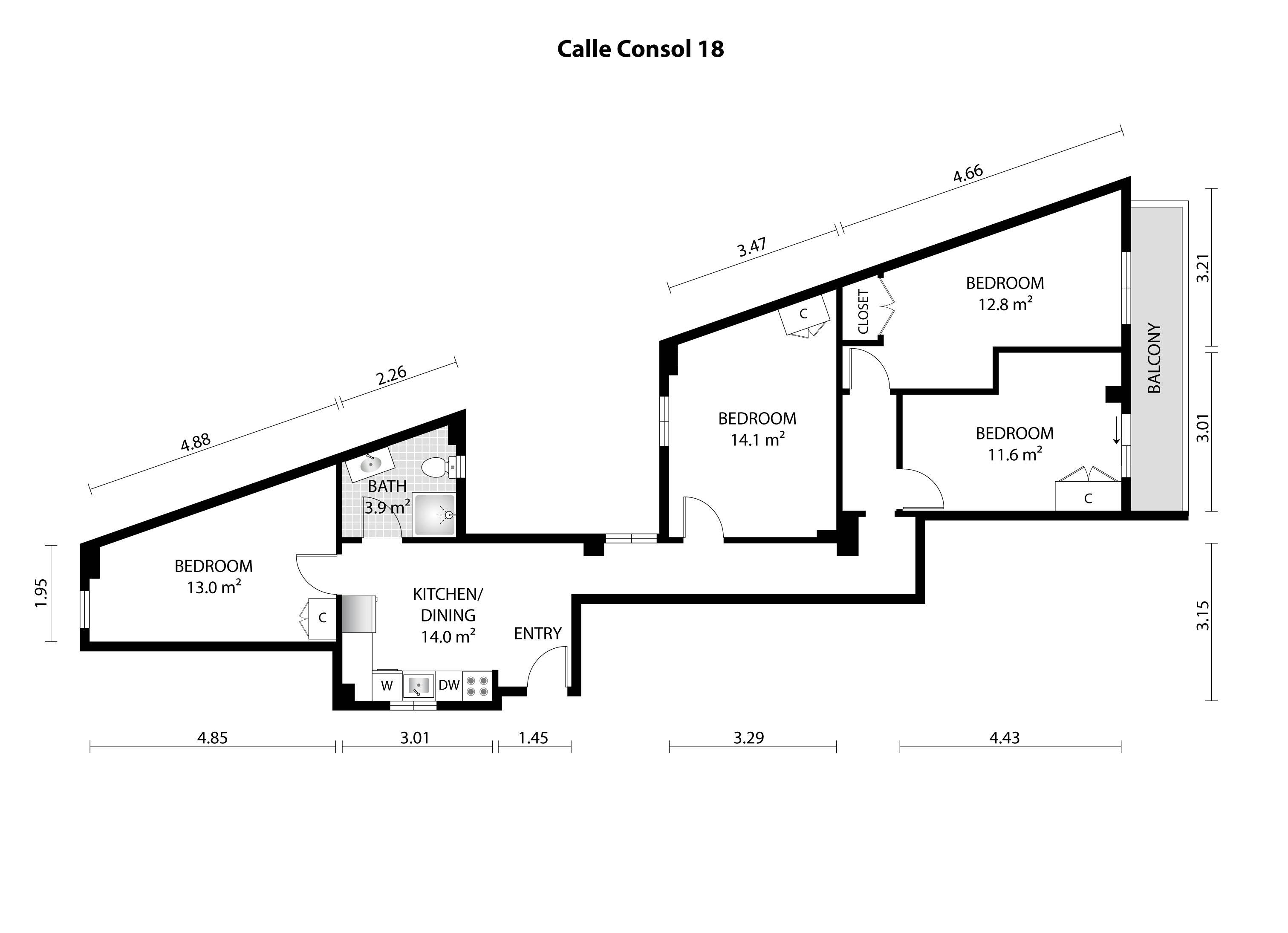 Apartment Valencia, 70m² — photo 3