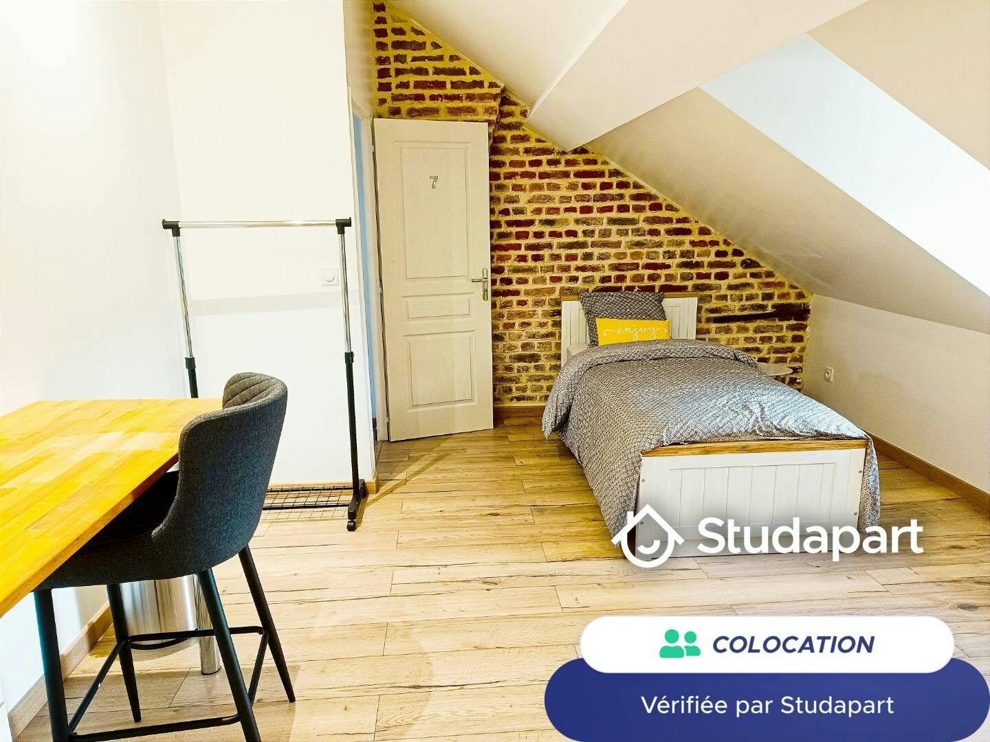 Отдельная комната сдается в аренду за 450 € в месяц в Valenciennes, Avenue de Liège