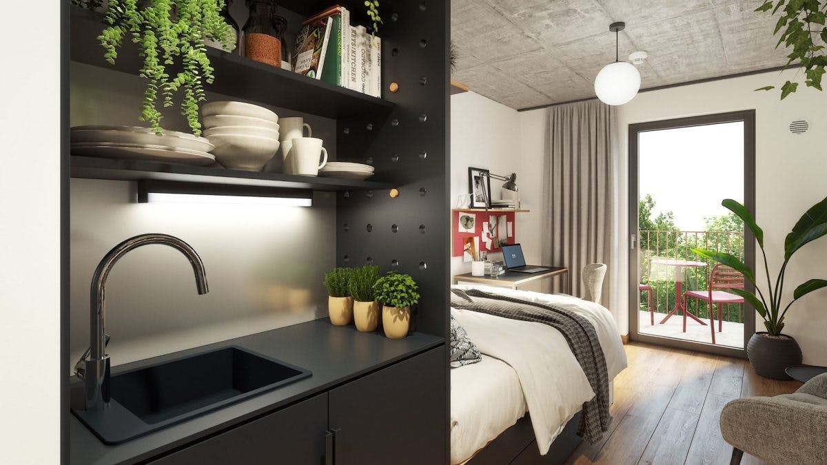 Studio zu mieten für 949 € pro Monat in Vienna, Karl-Farkas-Gasse
