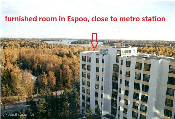 Chambre privée à louer pour 500 €/mois à Espoo, Yläkartanontie