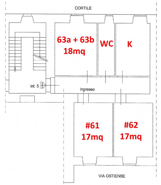 Single room Rome, 1 bed, 18m² — photo 29