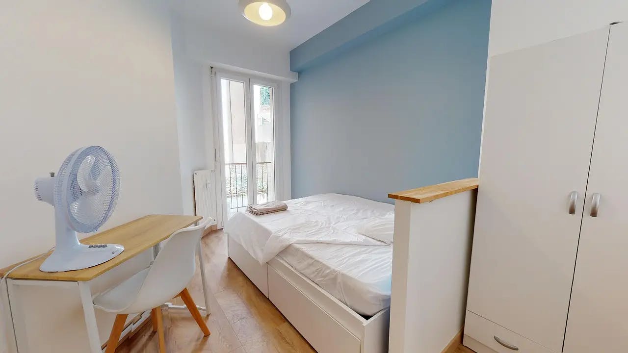 Privé kamer te huur voor € 617 per maand in Nice, Rue Trachel