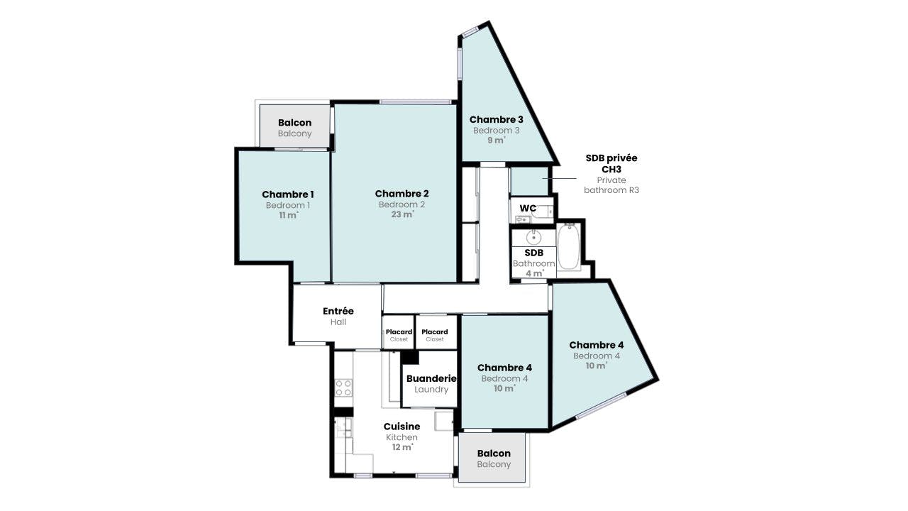 Apartment Lyon, 102m² — photo 11