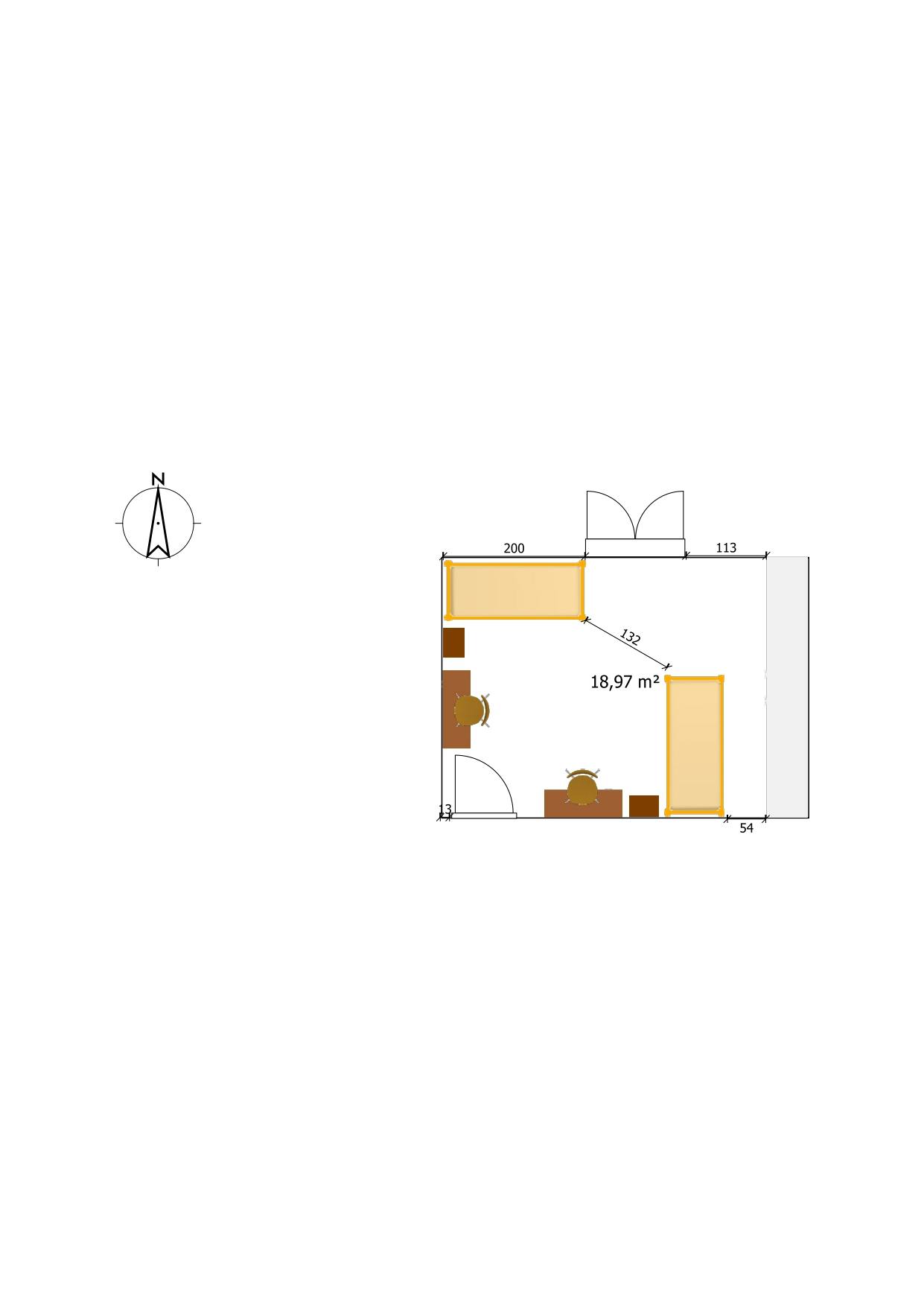 Double room Florence, 1 bed, 20m² — photo 9