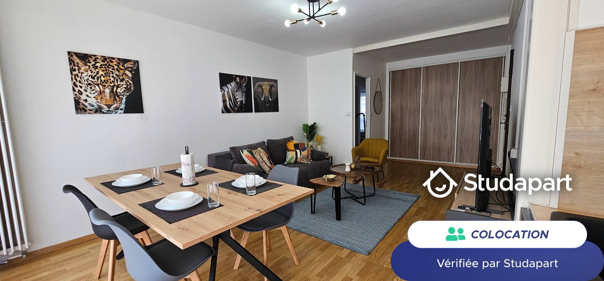 Chambre privée à louer pour 410 €/mois à Vandœuvre-lès-Nancy, Place de Bretagne