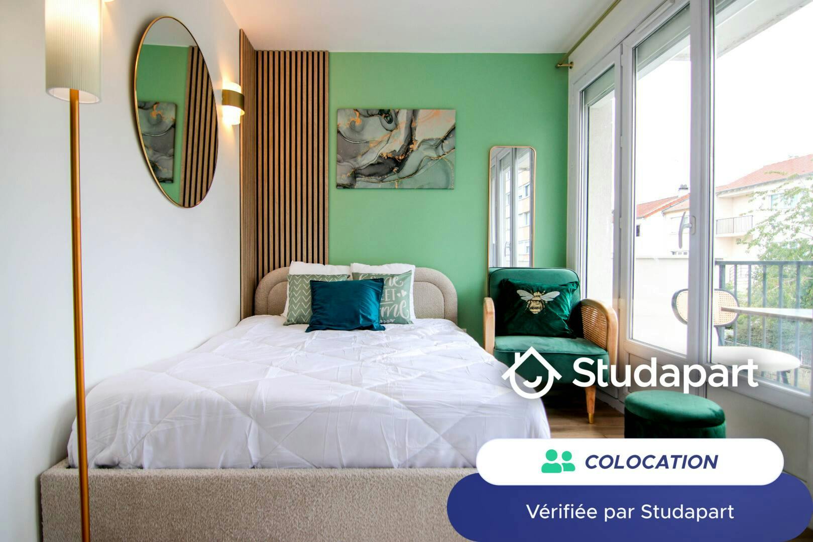 WG-Zimmer zu mieten für 690 € pro Monat in Palaiseau, Résidence de la Cerisaie