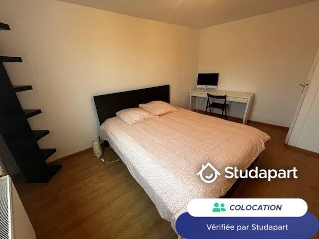 Private room for rent on Rue Jean-Jacques Rousseau, Mons-en-Barœul – pohled 3