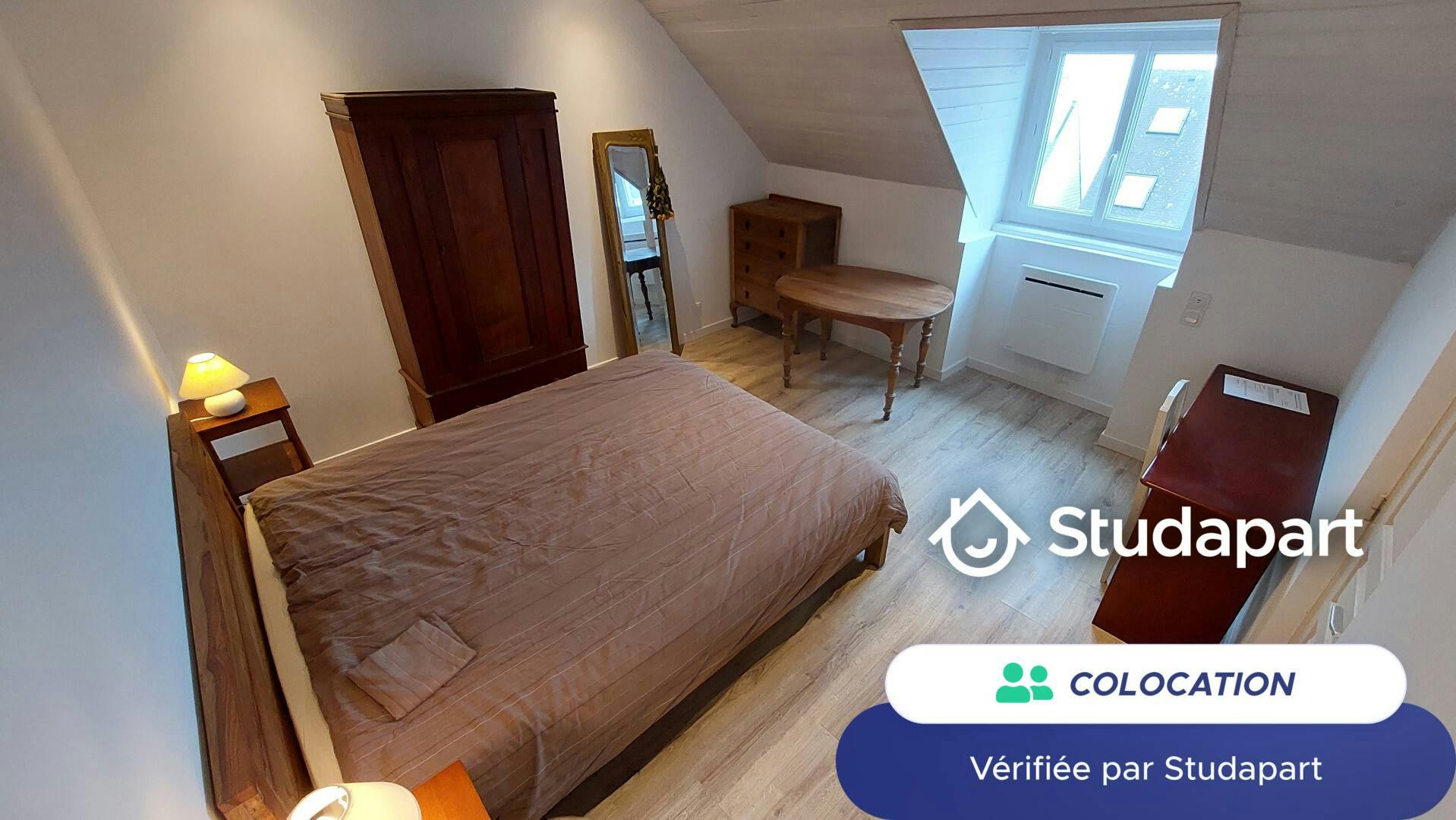 私人房间 正在以 €275 的月租出租，其位于 Fouesnant, Avenue de la Pointe du Cap Coz