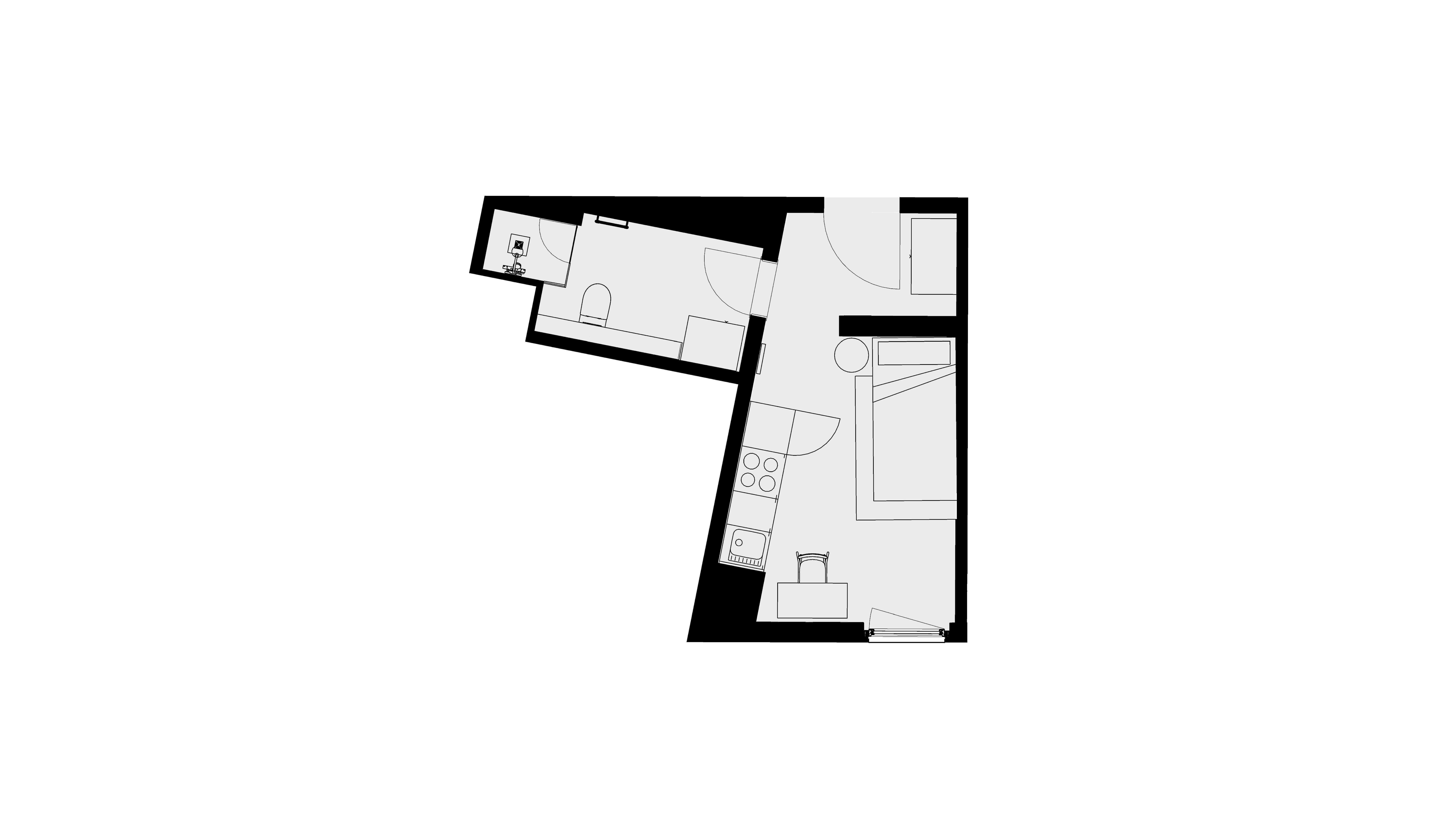 Apartment Leipzig, 1 bed, 20m² — photo 14