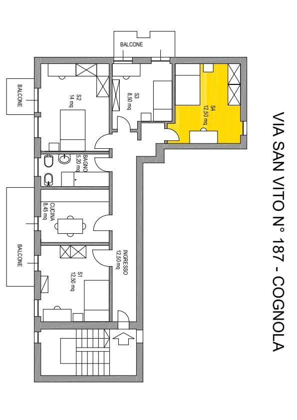 Single room Trento, 1 bed, 12m² — photo 184