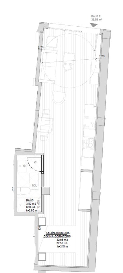 Apartment Madrid, 1 bed — photo 5