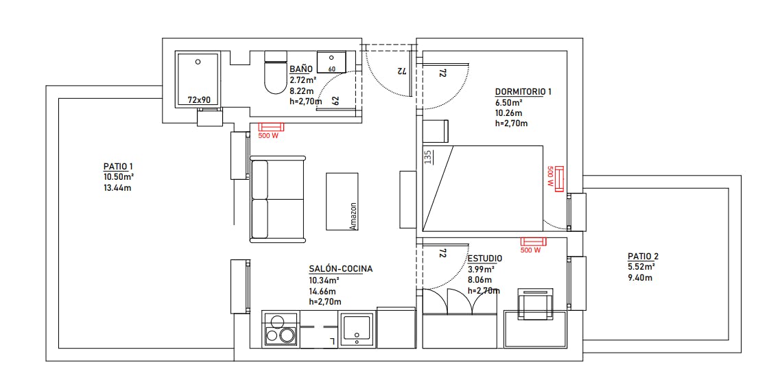 Apartment Madrid, 1 bed — photo 4
