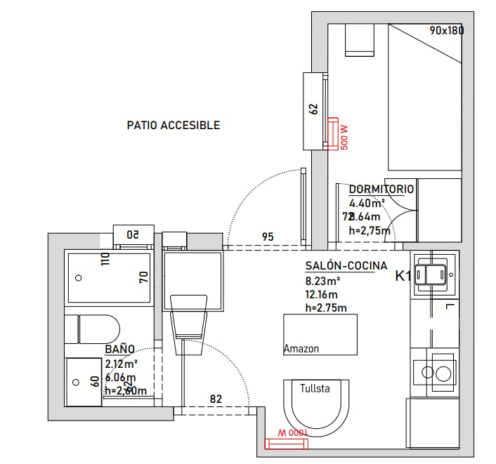 Apartment Madrid, 1 bed — photo 5