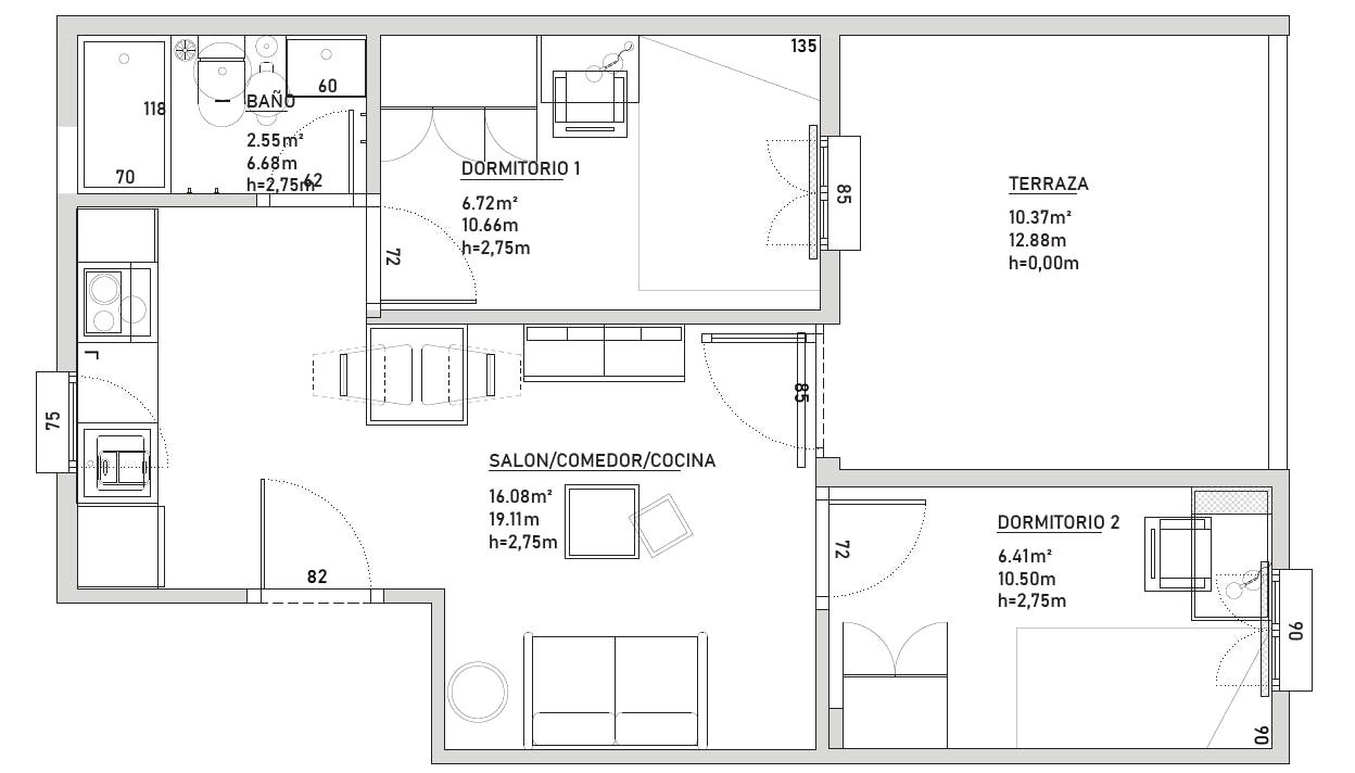 Apartment Madrid, 2 beds — photo 6