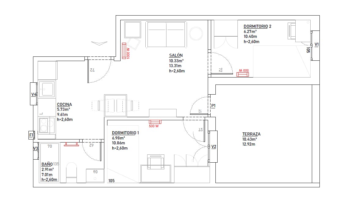 Apartment Madrid, 2 beds — photo 2