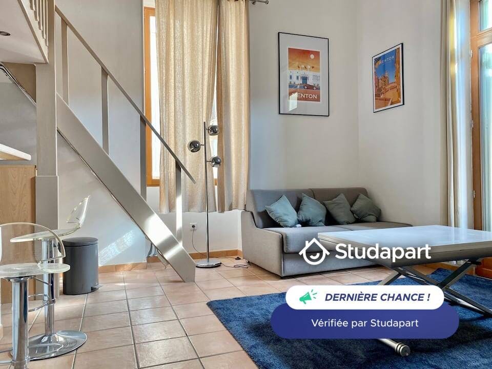 公寓 正在以 €1,350 的月租出租，其位于 Menton, Rue Jeanne