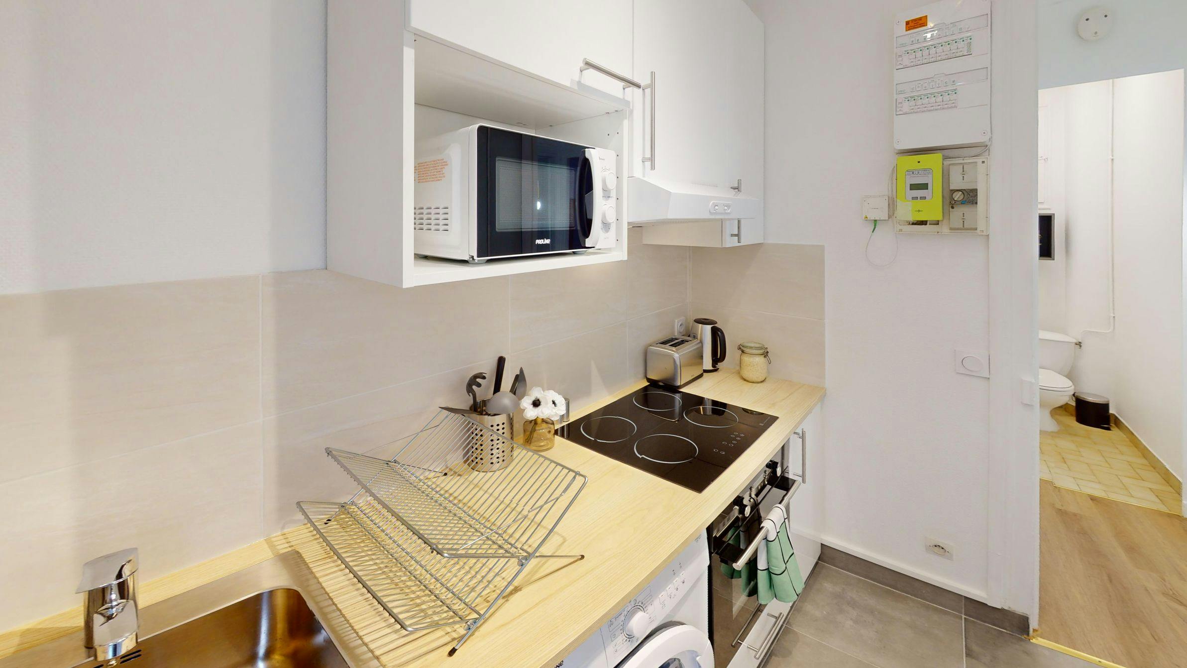 Apartment Paris, 1 bed, 9m² — photo 1