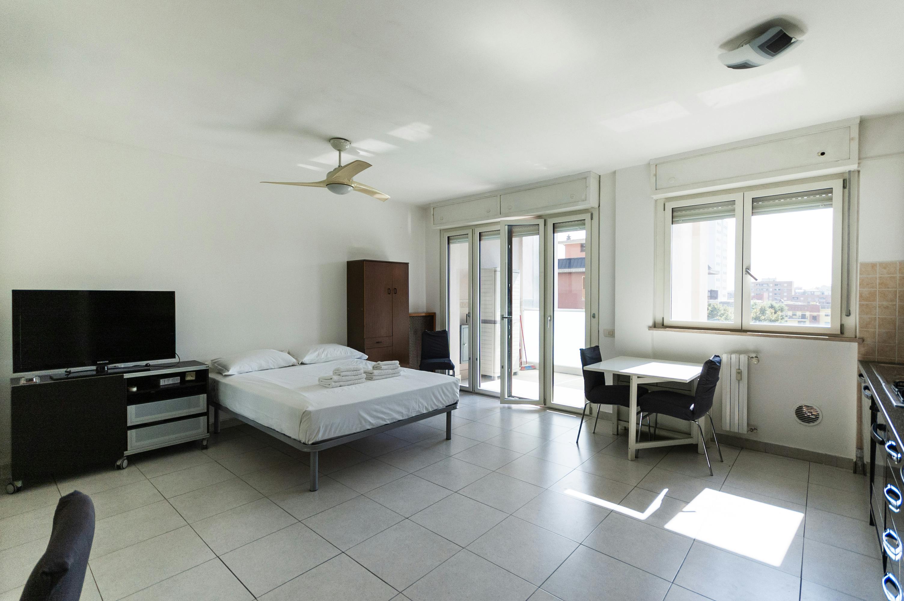 单间公寓 正在以 €1,237 的月租出租，其位于 Milan, Via Trasimeno